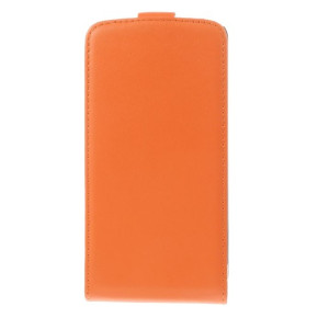 Кожен калъф FLIP за Sony Xperia M2 D2303 S50h оранжев